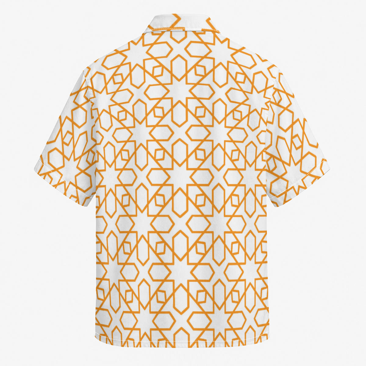 Moorish Tile Print Men's Hawaiian Shirt |115GSM Cotton poplin