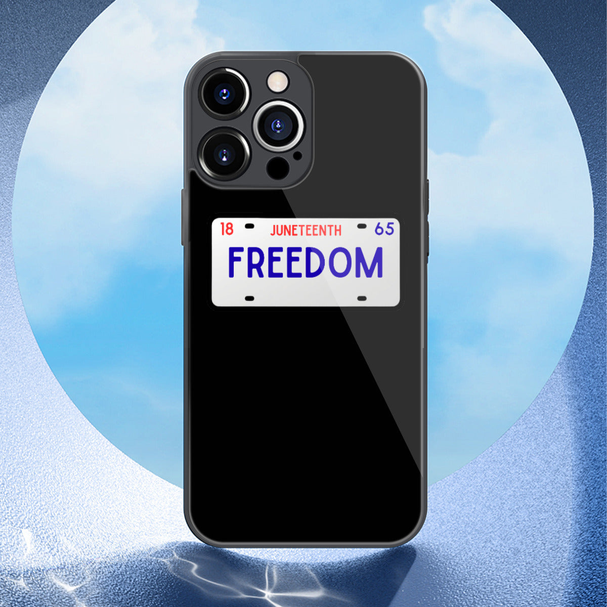 Black Juneteenth iPhone 13 Series Mobile Phone Case  w/Glass Back