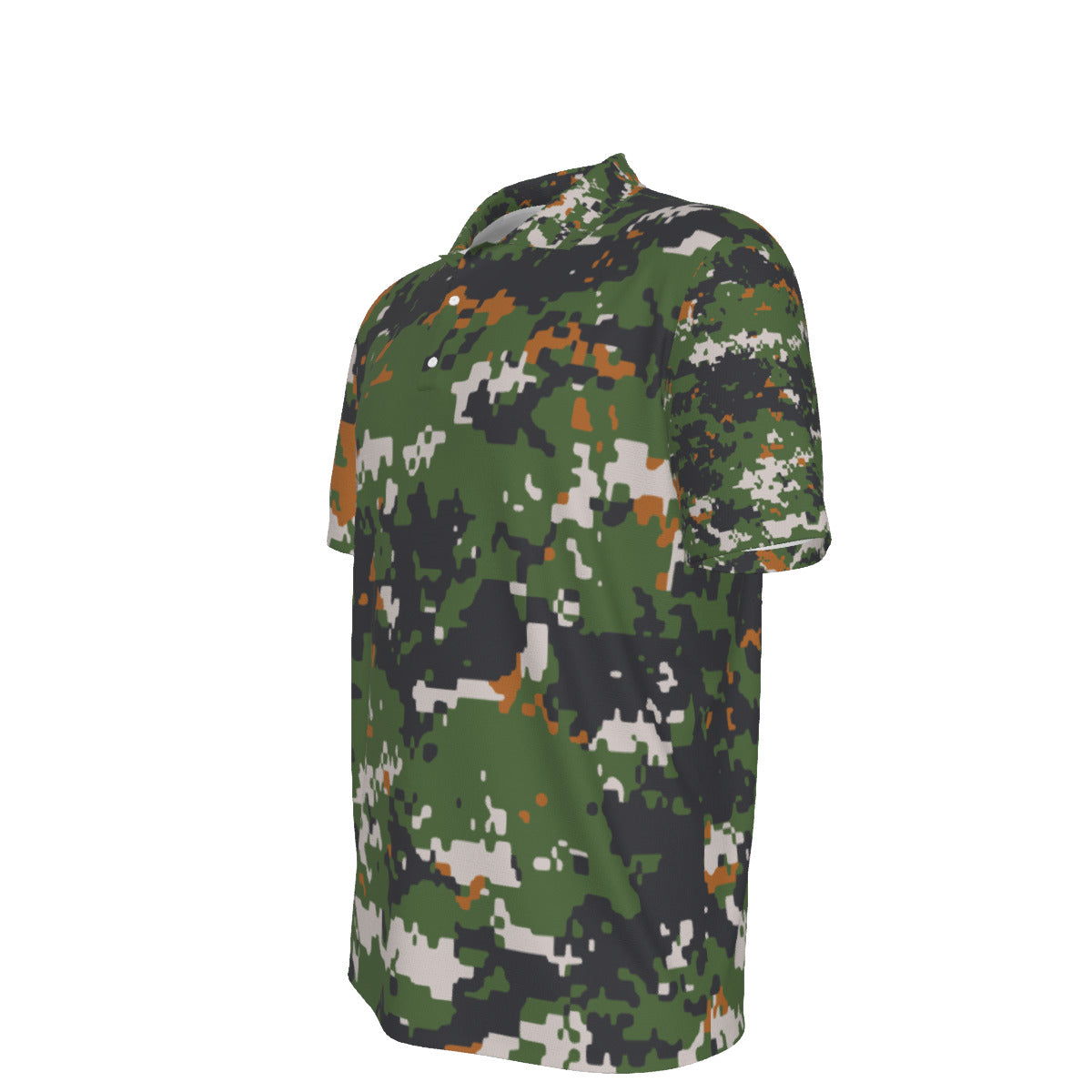 Vintage Green Camouflage Men's UV Protection POLO Shirt