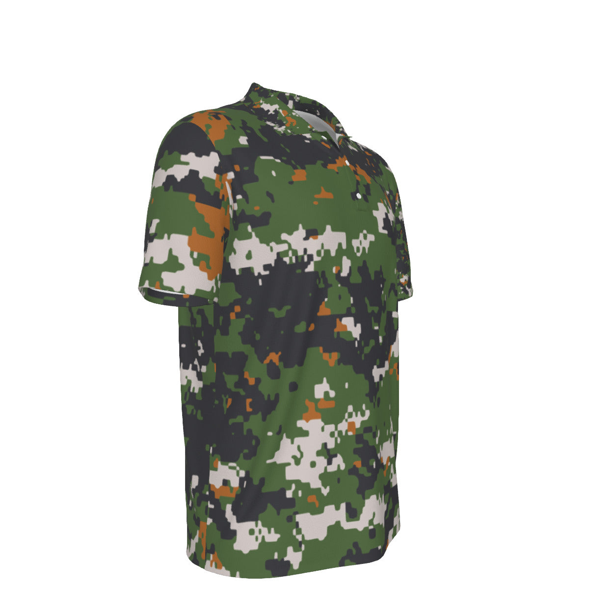 Vintage Green Camouflage Men's UV Protection POLO Shirt