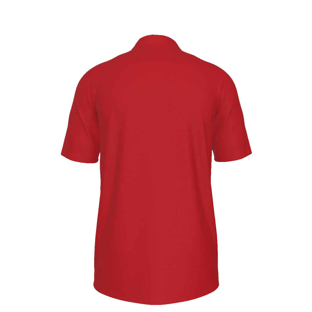 Red Men's UPF 50+ POLO Shirt