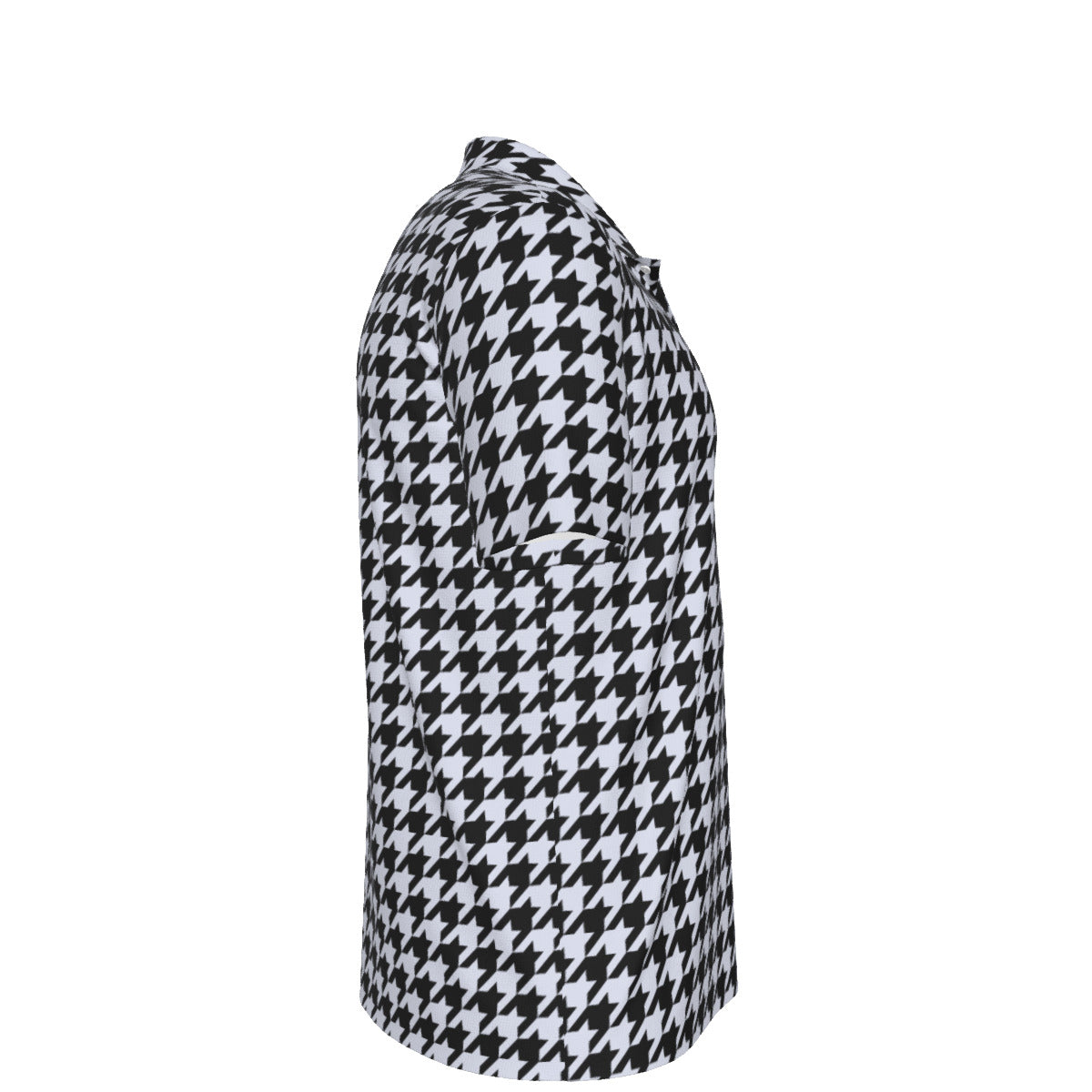 Classic Black Houndstooth Men's UPF 50 POLO Shirt