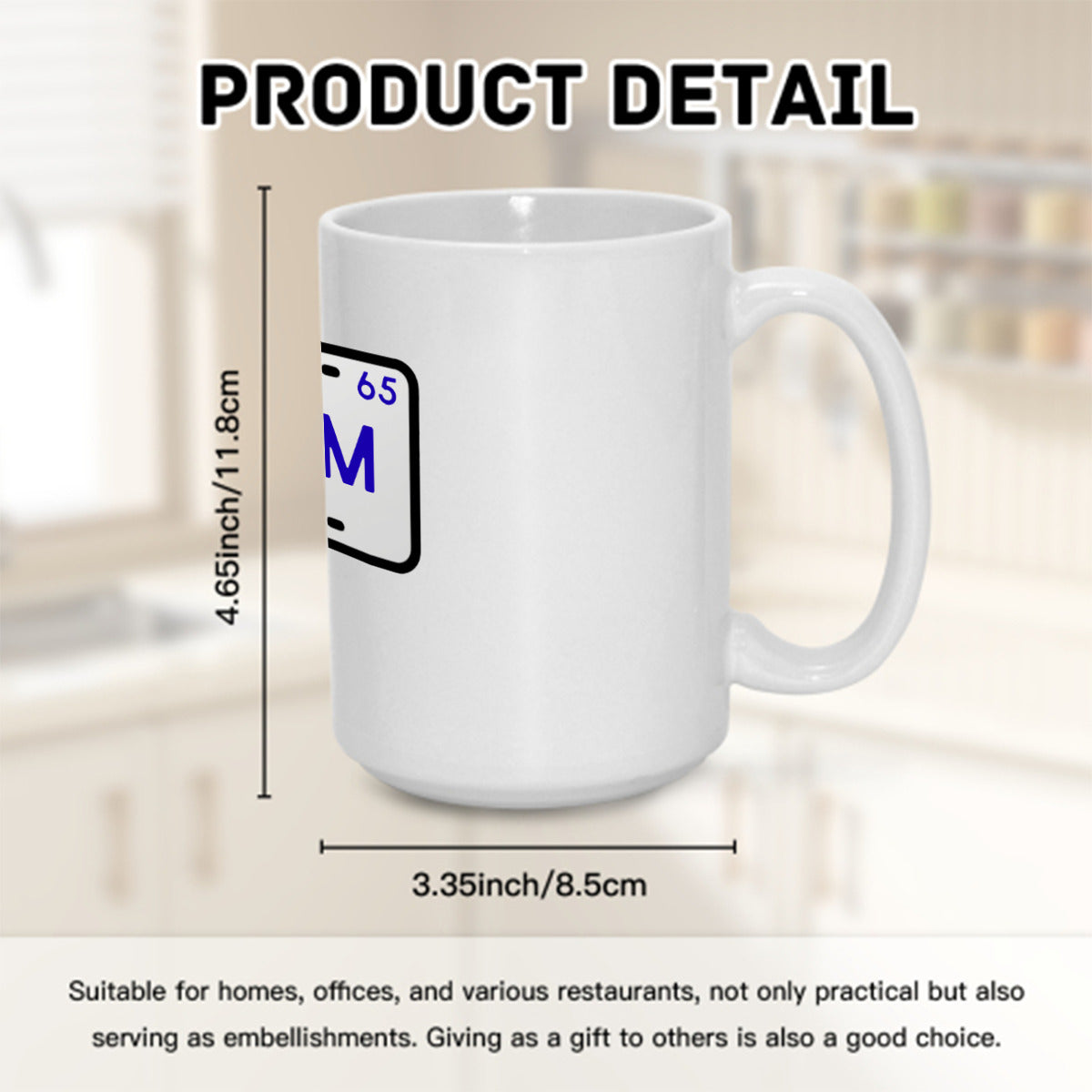 Juneteenth Freedom License Plate Jumbo 15 oz. Coffee Mug