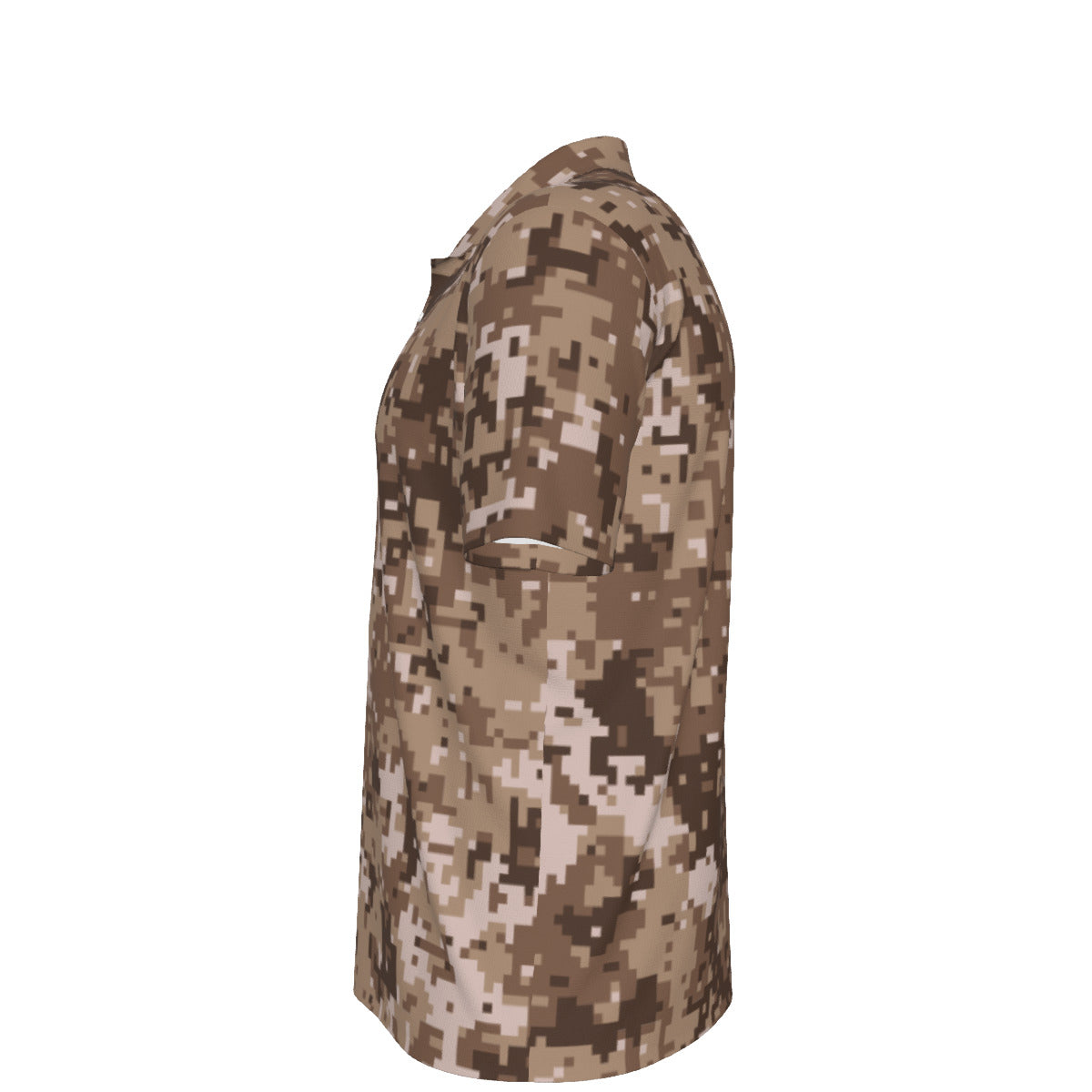 Pixel Desert Camouflage Men's UPF 50 POLO Shirt