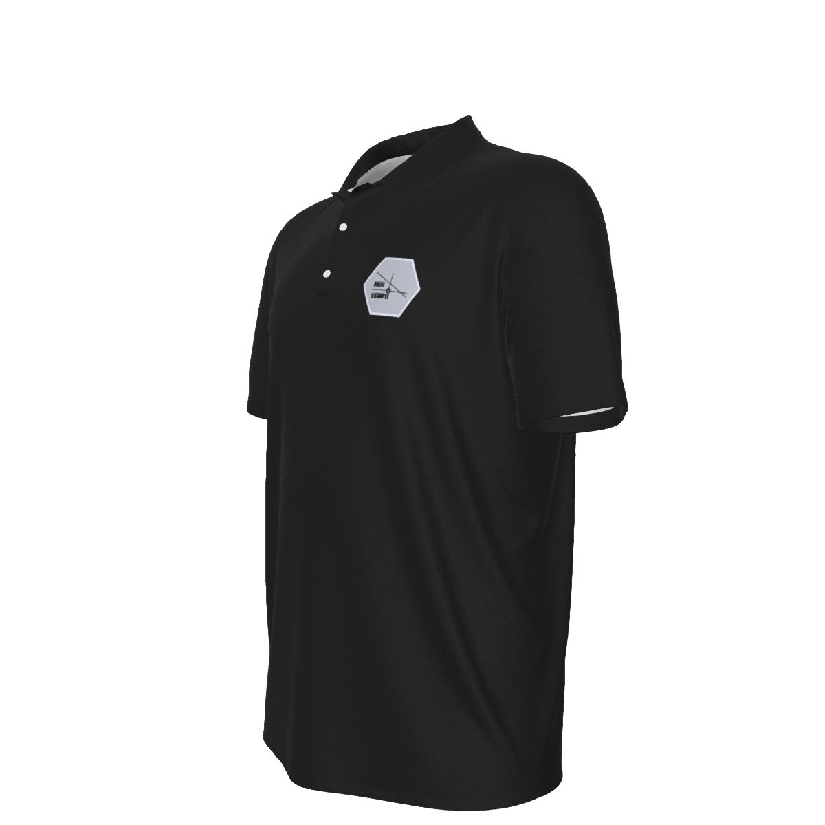 Black Men's UV Protection POLO Shirt